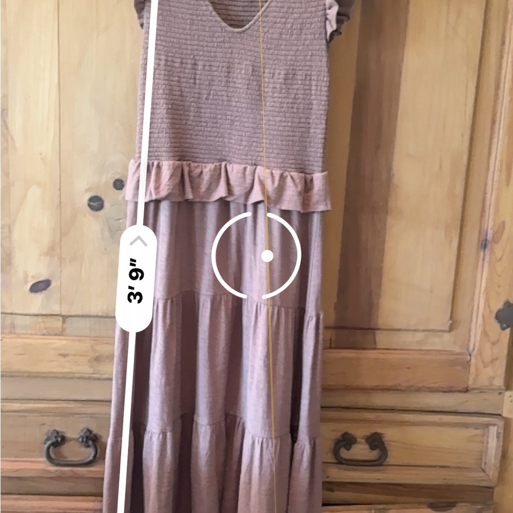 Nation LTD - Fabienne Fused Ruffle Dress in Mojave Sz:Small - Picture 13 of 14